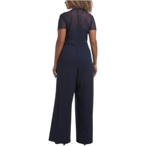 JS COLLECTIONS Short Sleeve Illusion Jumpsuit - Picture 3 of 3